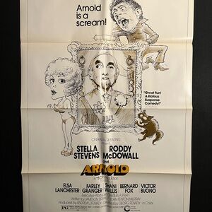 Arnold 1973 One Sheet Movie Poster Stella Stevens, Roddy McDowall Vintage